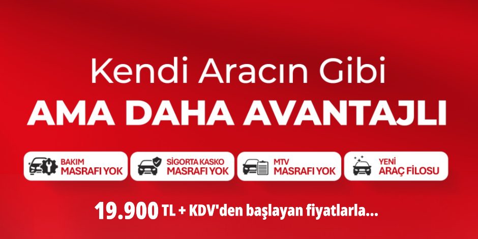 3 Aylık Araç Kiralama Fırsatı