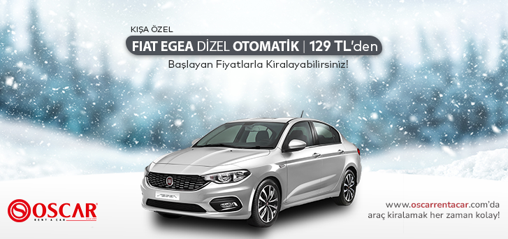 Fiat Egea Dizel Automatic Montly 3.900 TL